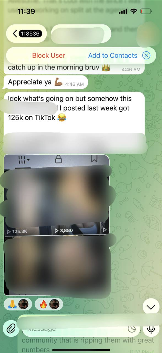 Case study 1 — member results screenshot
