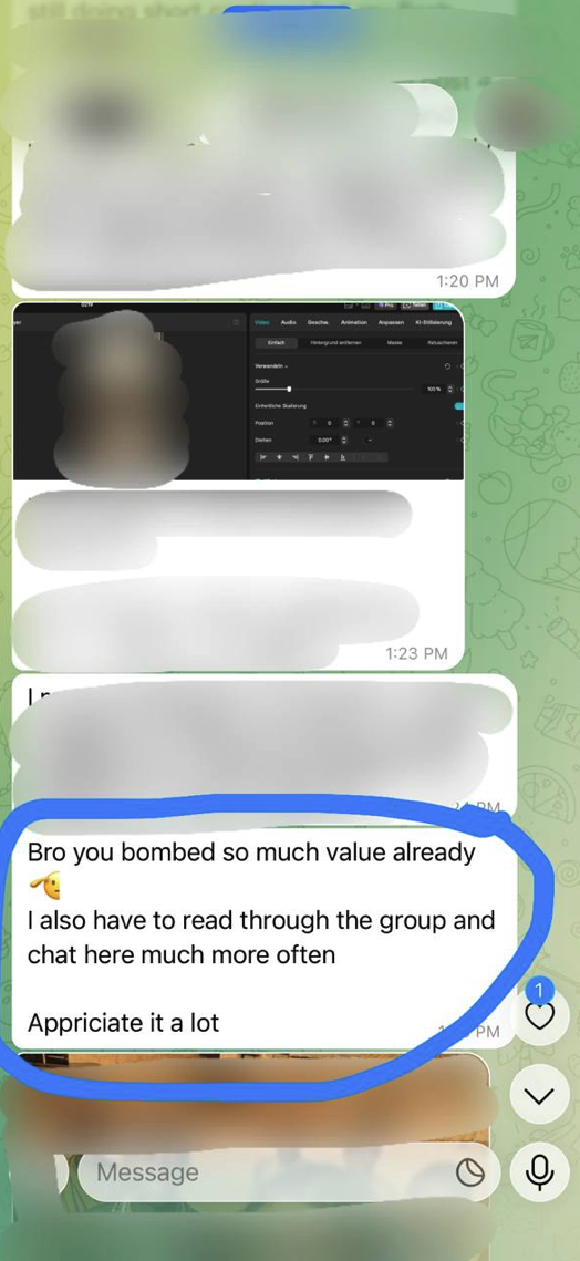 Case study 4 — member results screenshot