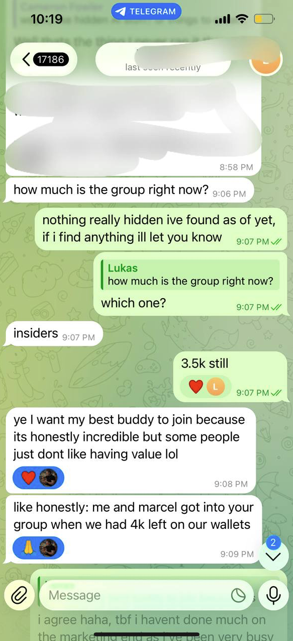 Case study 7 — member results screenshot